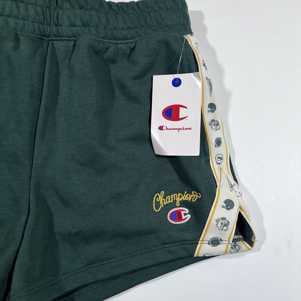 Champion Elective Sport Motif Taping Athletic Shorts Green Women's Size XS NWT! - Picture 3 of 6